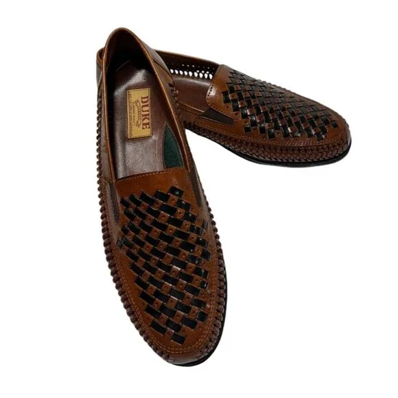 DUKE | Shoes | Duke Haband Brown And Black Woven Leather  display picture 1